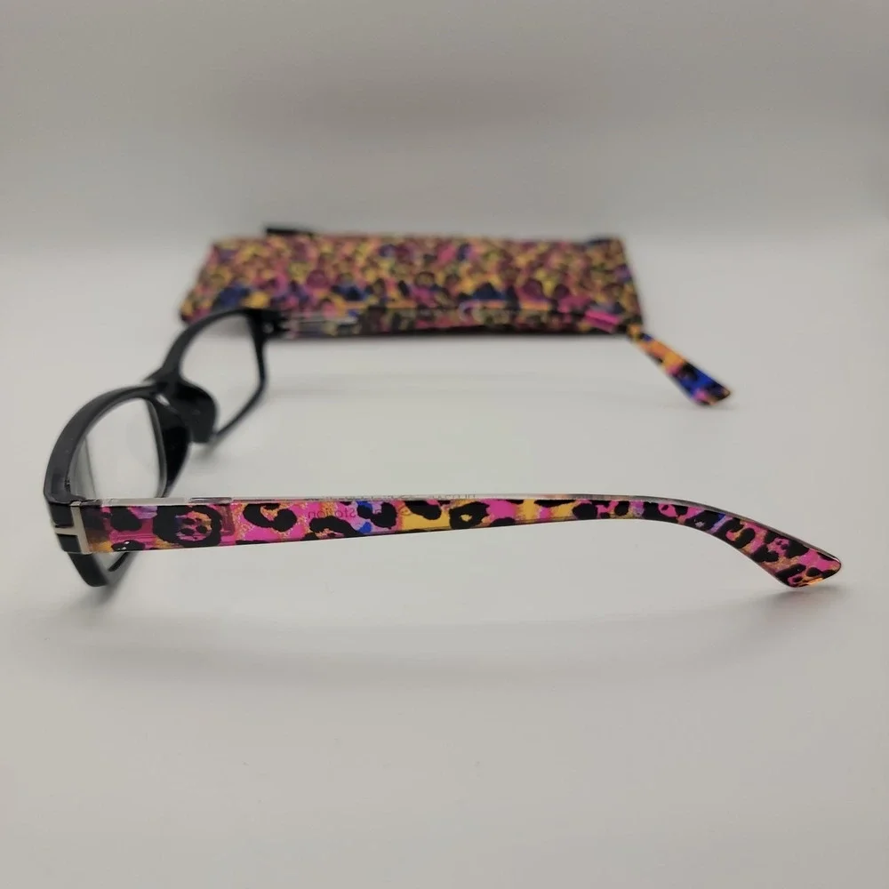 Sight‎ Station Alexa Reading Glasses +2.50 PLO715 Black Pink Leopard 58 PD